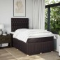 vidaXL Boxspringbett mit Matratze Dunkelbraun 120x190 cm Stoff vidaXL Boxspringbett mit Matratze Dunkelbraun 120x190 cm Stoff