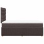 vidaXL Boxspringbett mit Matratze Dunkelbraun 120x190 cm Stoff vidaXL Boxspringbett mit Matratze Dunkelbraun 120x190 cm Stoff