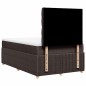 vidaXL Boxspringbett mit Matratze Dunkelbraun 120x190 cm Stoff vidaXL Boxspringbett mit Matratze Dunkelbraun 120x190 cm Stoff