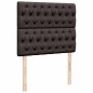 vidaXL Boxspringbett mit Matratze Dunkelbraun 120x190 cm Stoff vidaXL Boxspringbett mit Matratze Dunkelbraun 120x190 cm Stoff