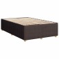 vidaXL Boxspringbett mit Matratze Dunkelbraun 120x190 cm Stoff vidaXL Boxspringbett mit Matratze Dunkelbraun 120x190 cm Stoff