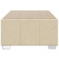 vidaXL Bettgestell ohne Matratze Creme 80x200 cm Stoff vidaXL Bettgestell ohne Matratze Creme 80x200 cm Stoff