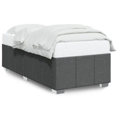 vidaXL Bettgestell ohne Matratze Dunkelgrau 90x200 cm Stoff
