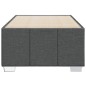 vidaXL Bettgestell ohne Matratze Dunkelgrau 90x200 cm Stoff vidaXL Bettgestell ohne Matratze Dunkelgrau 90x200 cm Stoff