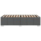 vidaXL Bettgestell ohne Matratze Dunkelgrau 90x200 cm Stoff vidaXL Bettgestell ohne Matratze Dunkelgrau 90x200 cm Stoff