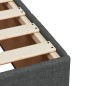 vidaXL Bettgestell ohne Matratze Dunkelgrau 90x200 cm Stoff vidaXL Bettgestell ohne Matratze Dunkelgrau 90x200 cm Stoff