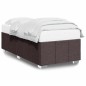 vidaXL Bettgestell ohne Matratze Dunkelbraun 90x200 cm Stoff vidaXL Bettgestell ohne Matratze Dunkelbraun 90x200 cm Stoff