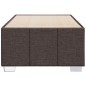vidaXL Bettgestell ohne Matratze Dunkelbraun 90x200 cm Stoff vidaXL Bettgestell ohne Matratze Dunkelbraun 90x200 cm Stoff