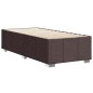 vidaXL Bettgestell ohne Matratze Dunkelbraun 90x200 cm Stoff vidaXL Bettgestell ohne Matratze Dunkelbraun 90x200 cm Stoff