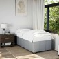 vidaXL Bettgestell ohne Matratze Hellgrau 100x200 cm Stoff vidaXL Bettgestell ohne Matratze Hellgrau 100x200 cm Stoff