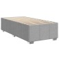 vidaXL Bettgestell ohne Matratze Hellgrau 100x200 cm Stoff vidaXL Bettgestell ohne Matratze Hellgrau 100x200 cm Stoff