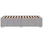 vidaXL Bettgestell ohne Matratze Hellgrau 100x200 cm Stoff vidaXL Bettgestell ohne Matratze Hellgrau 100x200 cm Stoff