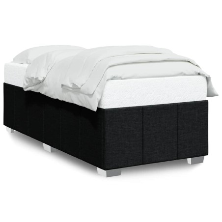 vidaXL Bettgestell ohne Matratze Schwarz 100x200 cm Stoff