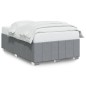 vidaXL Bettgestell ohne Matratze Hellgrau 120x190 cm Stoff vidaXL Bettgestell ohne Matratze Hellgrau 120x190 cm Stoff
