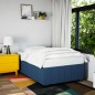 vidaXL Bettgestell ohne Matratze Blau 120x190 cm Stoff vidaXL Bettgestell ohne Matratze Blau 120x190 cm Stoff