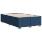 vidaXL Bettgestell ohne Matratze Blau 120x190 cm Stoff vidaXL Bettgestell ohne Matratze Blau 120x190 cm Stoff