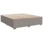 vidaXL Bettgestell ohne Matratze Taupe 200x200 cm Stoff vidaXL Bettgestell ohne Matratze Taupe 200x200 cm Stoff