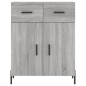 Highboard Grau Sonoma 69,5x34x180 cm Holzwerkstoff Highboard Grau Sonoma 69,5x34x180 cm Holzwerkstoff