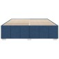 vidaXL Bettgestell ohne Matratze Blau 200x200 cm Stoff vidaXL Bettgestell ohne Matratze Blau 200x200 cm Stoff