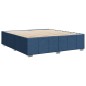 vidaXL Bettgestell ohne Matratze Blau 200x200 cm Stoff vidaXL Bettgestell ohne Matratze Blau 200x200 cm Stoff