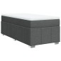 vidaXL Boxspringbett mit Matratze Dunkelgrau 80x200 cm Stoff vidaXL Boxspringbett mit Matratze Dunkelgrau 80x200 cm Stoff