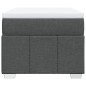 vidaXL Boxspringbett mit Matratze Dunkelgrau 80x200 cm Stoff vidaXL Boxspringbett mit Matratze Dunkelgrau 80x200 cm Stoff