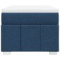 vidaXL Boxspringbett mit Matratze Blau 90x190 cm Stoff vidaXL Boxspringbett mit Matratze Blau 90x190 cm Stoff