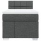 vidaXL Boxspringbett mit Matratze Dunkelgrau 80x200 cm Stoff vidaXL Boxspringbett mit Matratze Dunkelgrau 80x200 cm Stoff