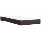 vidaXL Boxspringbett mit Matratze Dunkelbraun 80x200 cm Stoff vidaXL Boxspringbett mit Matratze Dunkelbraun 80x200 cm Stoff