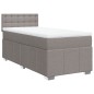 vidaXL Boxspringbett mit Matratze Taupe 80x200 cm Stoff vidaXL Boxspringbett mit Matratze Taupe 80x200 cm Stoff