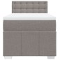 vidaXL Boxspringbett mit Matratze Taupe 80x200 cm Stoff vidaXL Boxspringbett mit Matratze Taupe 80x200 cm Stoff