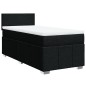 vidaXL Boxspringbett mit Matratze Schwarz 90x190 cm Stoff vidaXL Boxspringbett mit Matratze Schwarz 90x190 cm Stoff