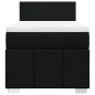 vidaXL Boxspringbett mit Matratze Schwarz 90x190 cm Stoff vidaXL Boxspringbett mit Matratze Schwarz 90x190 cm Stoff