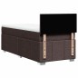 vidaXL Boxspringbett mit Matratze Dunkelbraun 90x200 cm Stoff vidaXL Boxspringbett mit Matratze Dunkelbraun 90x200 cm Stoff