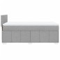 vidaXL Boxspringbett mit Matratze Hellgrau 90x200 cm Stoff vidaXL Boxspringbett mit Matratze Hellgrau 90x200 cm Stoff