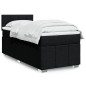 vidaXL Boxspringbett mit Matratze Schwarz 90x200 cm Stoff vidaXL Boxspringbett mit Matratze Schwarz 90x200 cm Stoff