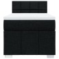 vidaXL Boxspringbett mit Matratze Schwarz 90x200 cm Stoff vidaXL Boxspringbett mit Matratze Schwarz 90x200 cm Stoff
