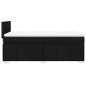 vidaXL Boxspringbett mit Matratze Schwarz 90x200 cm Stoff vidaXL Boxspringbett mit Matratze Schwarz 90x200 cm Stoff