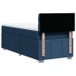 vidaXL Boxspringbett mit Matratze Blau 90x200 cm Stoff vidaXL Boxspringbett mit Matratze Blau 90x200 cm Stoff