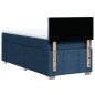 vidaXL Boxspringbett mit Matratze Blau 100x200 cm Stoff vidaXL Boxspringbett mit Matratze Blau 100x200 cm Stoff