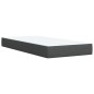 vidaXL Boxspringbett mit Matratze Dunkelgrau 100x200 cm Stoff vidaXL Boxspringbett mit Matratze Dunkelgrau 100x200 cm Stoff