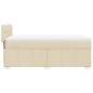 vidaXL Boxspringbett mit Matratze Creme 100x200 cm Stoff vidaXL Boxspringbett mit Matratze Creme 100x200 cm Stoff