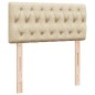 vidaXL Boxspringbett mit Matratze Creme 100x200 cm Stoff vidaXL Boxspringbett mit Matratze Creme 100x200 cm Stoff
