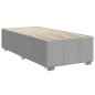 vidaXL Boxspringbett mit Matratze Hellgrau 100x200 cm Stoff vidaXL Boxspringbett mit Matratze Hellgrau 100x200 cm Stoff