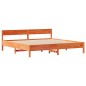 vidaXL Massivholzbett ohne Matratze Wachsbraun 180x200 Kiefernholz vidaXL Massivholzbett ohne Matratze Wachsbraun 180x200 Kiefernholz