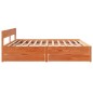 vidaXL Massivholzbett ohne Matratze Wachsbraun 180x200 Kiefernholz vidaXL Massivholzbett ohne Matratze Wachsbraun 180x200 Kiefernholz