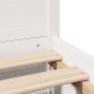 vidaXL Massivholzbett ohne Matratze Weiß 140x200 cm Kiefernholz vidaXL Massivholzbett ohne Matratze Weiß 140x200 cm Kiefernholz