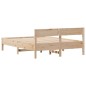 vidaXL Massivholzbett ohne Matratze 140x190 cm Kiefernholz vidaXL Massivholzbett ohne Matratze 140x190 cm Kiefernholz