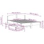 vidaXL Massivholzbett ohne Matratze Weiß 150x200 cm Kiefernholz vidaXL Massivholzbett ohne Matratze Weiß 150x200 cm Kiefernholz