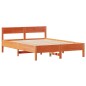 vidaXL Massivholzbett ohne Matratze Wachsbraun 140x190 cm Kiefernholz vidaXL Massivholzbett ohne Matratze Wachsbraun 140x190 cm Kiefernholz